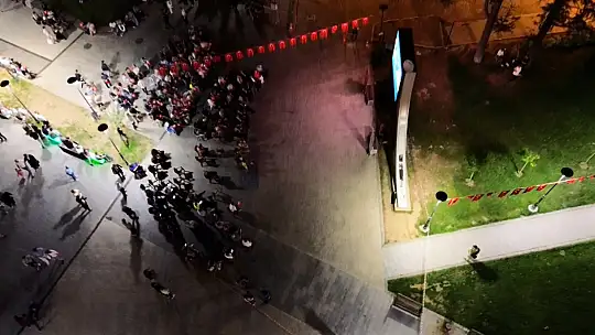 Duygu yüklü film açık havada izlendi