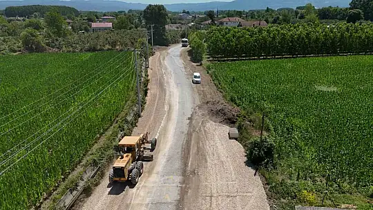 Düzce'de 12 kilometre yeni yol açıldı