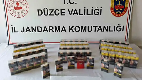 Düzce'de 177 bin 400 makaron ele geçirildi