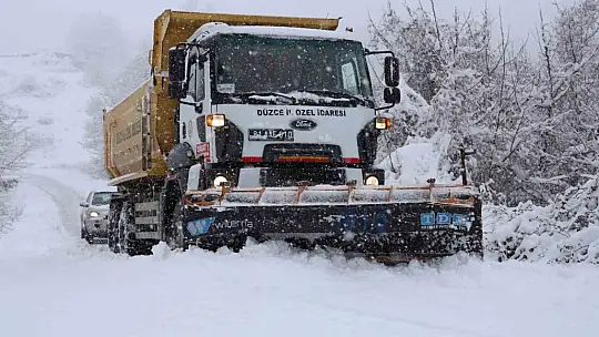 Düzce'de 47 köy yolu kapalı