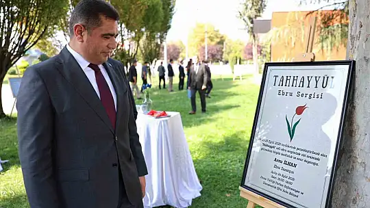 Düzce'de ebru sergisi açıldı