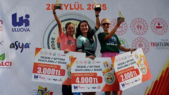 Düzce'de Efteni duatlonu 250 sporcunun katılımı ile yapıldı