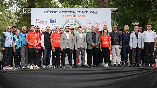 Düzce'de Efteni duatlonu 250 sporcunun katılımı ile yapıldı