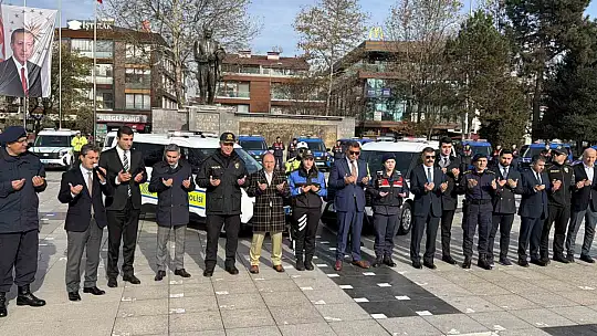 Düzce'de emniyet ve jandarma teşkilatına 44 yeni araç