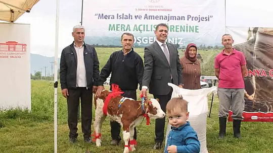 Düzce'de ıslahı tamamlanan meralar hizmete açıldı