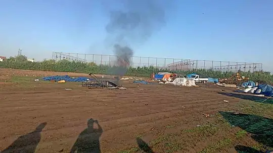 Düzce'de kanepe yakan kişiye para cezası