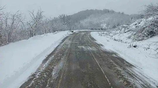 Düzce'de kardan kapanan 10 köy yolu ulaşıma açıldı