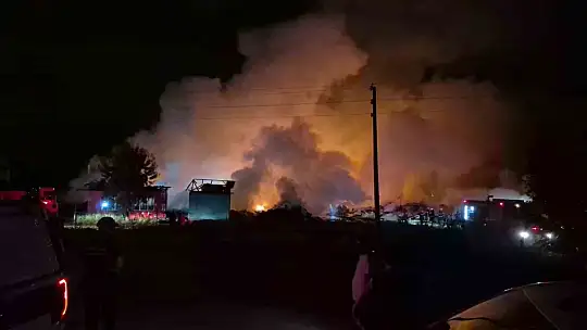Düzce'de ki yangın sürüyor ekipler evlere sıçramasın diye çalışma yapıyor