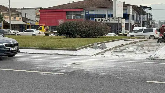Düzce'de seyir halindeki otomobil alev aldı