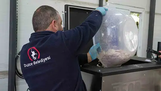 Düzce'de sokak hayvanları için mama üretim tesisi kuruldu