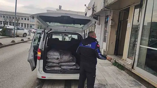 Düzce'de zabıtadan kaçak kömür denetimi