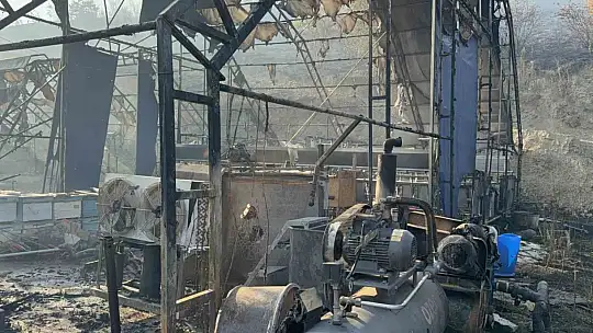 Düzce'deki orman yangınında keçi üretim çiftliği küle döndü