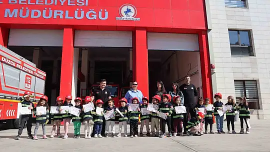 Düzce itfaiyesi 744 öğrenciyi ağırladı