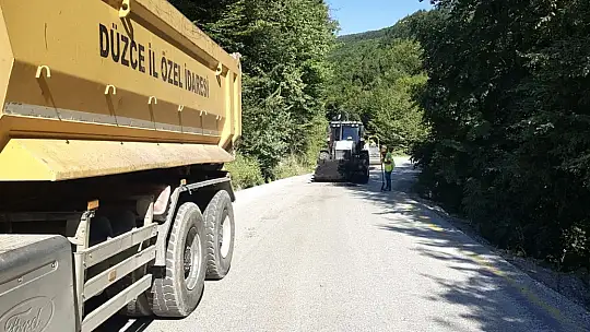 Düzce'nin köy yolları daha konforlu olacak