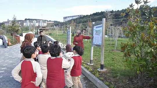 Düzce Üniversitesi botanik bahçesine miniklerden ziyaret