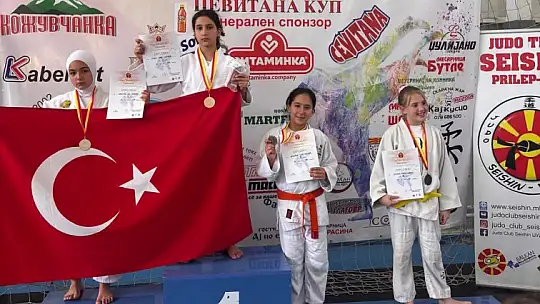Düzceli sporcular Makedonya'dan derece ile döndü
