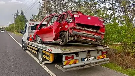 Elazığ'da trafik kazası: 2 yaralı