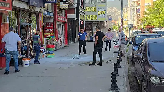 Esnafın alev alan piknik tüpü ile imtihanı
