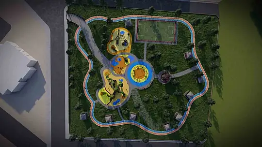 Fatih Mahallesi'nde tema park inşası başladı