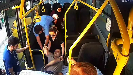 Fenalaşan yolcuyu hastaneye yetiştirdi
