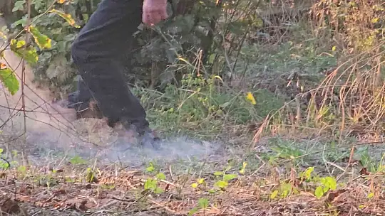 Fındık bahçesinde yangın!