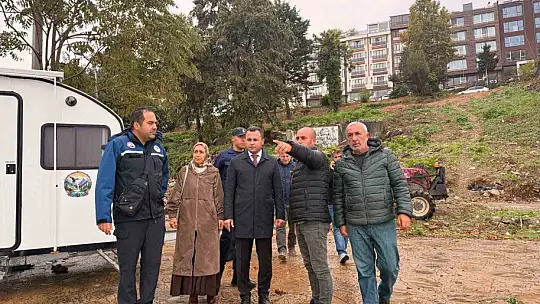 Fırtına sonrası balıkçı barınağında hasar incelemesi