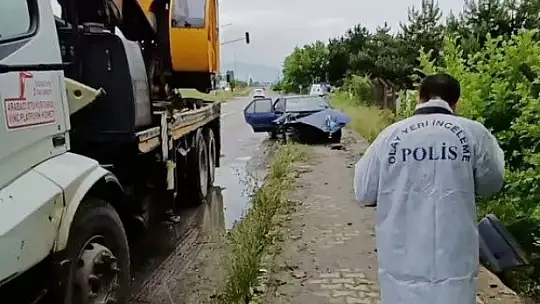 Genel başkanın makam şoförü kazada öldü