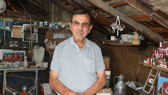 Hafızasındaki Bolu'yu çatı katında yeniden inşa ediyor