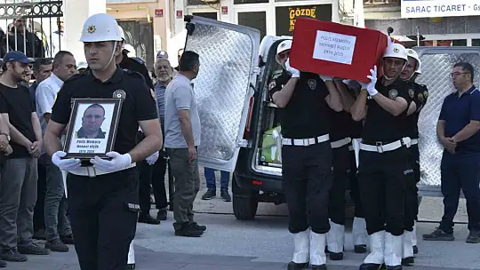 Hayatını kaybeden polis memuru törenle memleketine yolcu edildi