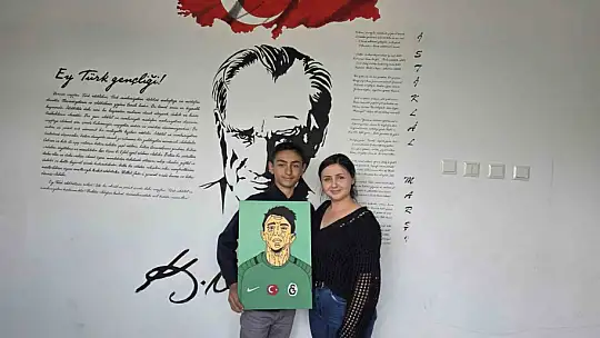 Hayran kalbiyle çizdi: 12 yaşındaki Ünal'ın en büyük hayali Muslera'ya resmini vermek