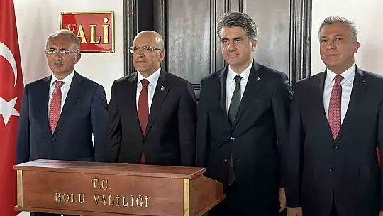 Hazine ve Maliye Bakanı Mehmet Şimşek Bolu'ya geldi