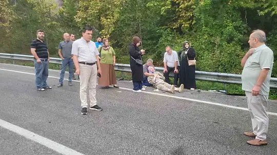 Sıkışan vatandaşı itfaiye kurtardı