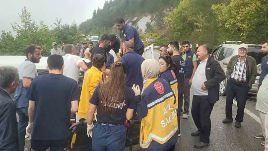 Sıkışan vatandaşı itfaiye kurtardı