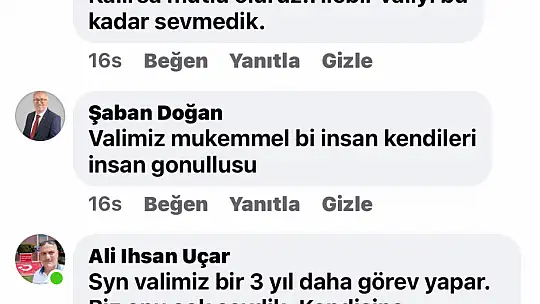 Vali Arslan için yorum yağmuru