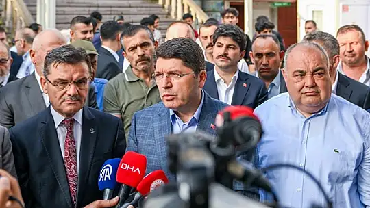 Bakan Tunç Bartın'da açıklamalarda bulundu