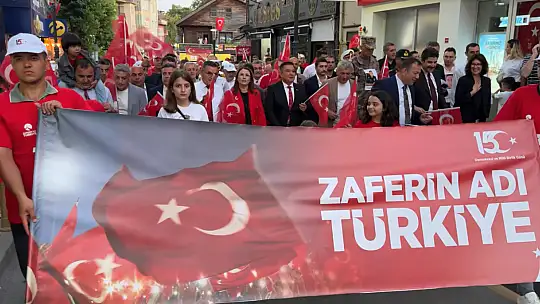 Bartın'da görkemli yürüyüş