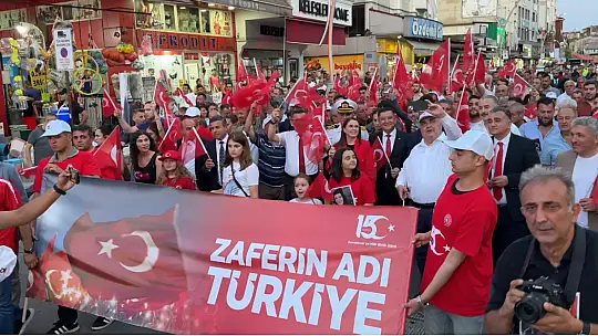 Bartın'da görkemli yürüyüş