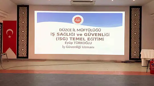 İş sağlığı ve güvenliği eğitimi verildi