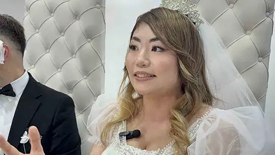 Japonya'dan Düzce'ye gelin geldi