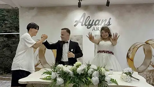 Japonya'dan Düzce'ye gelin geldi