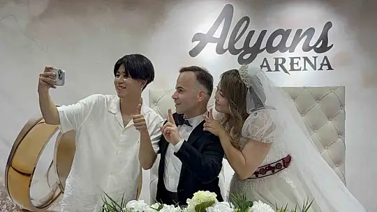Japonya'dan Düzce'ye gelin geldi