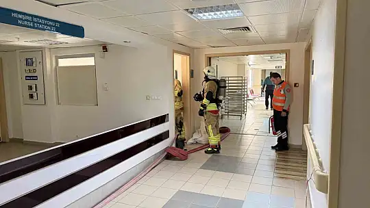 Kadın doğum hastanesinde yangın tatbikatı gerçeğini aratmadı