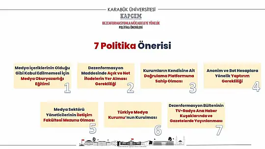 KAPGEM, Türkiye'de artan sahte haberlere karşı politika önerisi sundu