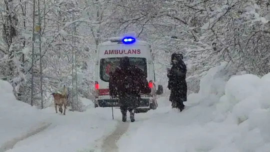 Mahsur kalan hastayı sağlık ekipleri kurtardı