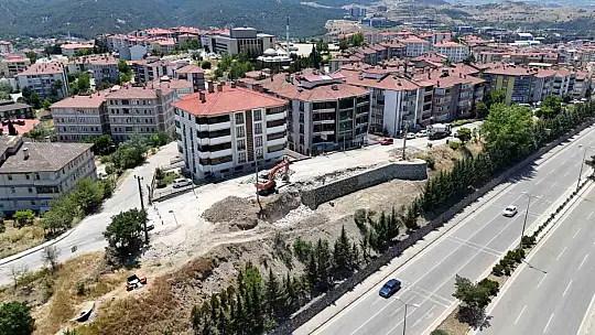 Karabük Belediyesi'nden toprak kaymasına karşı önlem