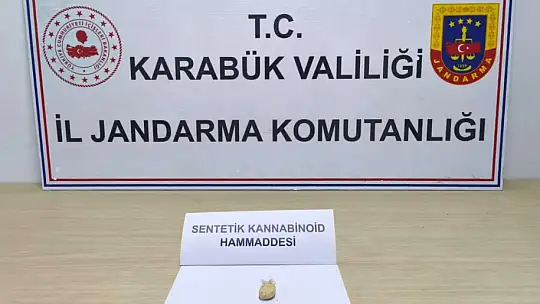 Karabük'te 70 adet sentetik ecza hap ele geçirildi