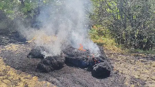 Karabük'te anız yangını kontrol altına alındı