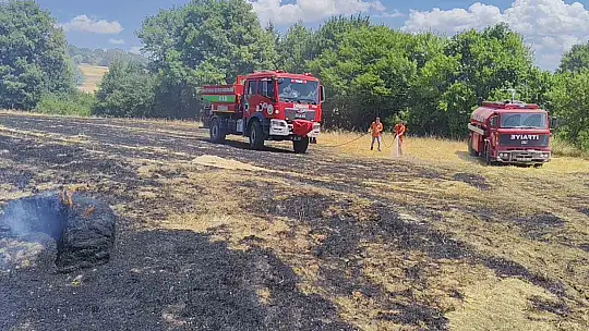 Karabük'te anız yangını kontrol altına alındı