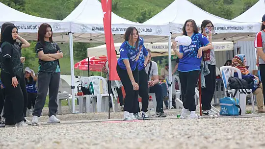 Karabük'te ilk kez düzenlenen Bocce Bölge Şampiyonası devam ediyor