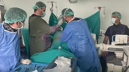 Karabük'te ilk kez perkütan stabilizasyon ameliyatı yapıldı
